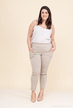Picture of CURVY GIRL STRETCHY TROUSER WITH ELASTICATED WAIST